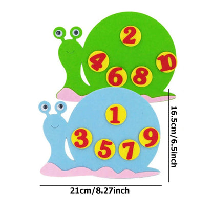 Set di apprendimento di numeri educativi colorati