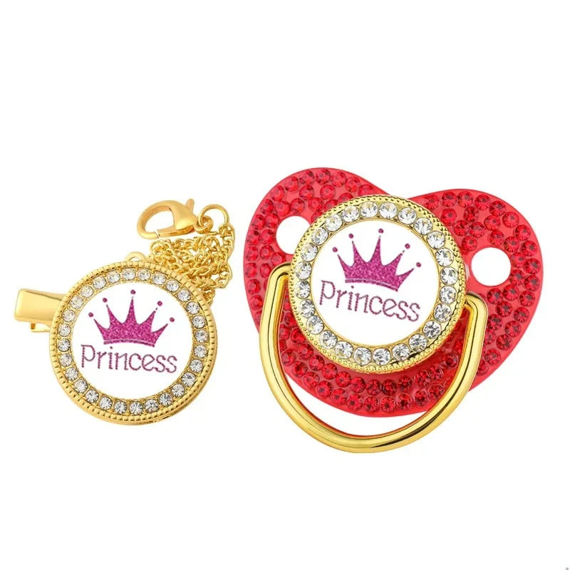Set di cichifieri Rhinestone del Principe e Principessa