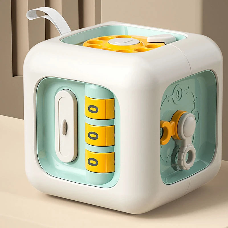 Juguete de cubo sensorial ocupado