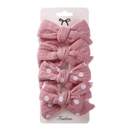 Set di clip per bambini floreali a 4 pezzi 