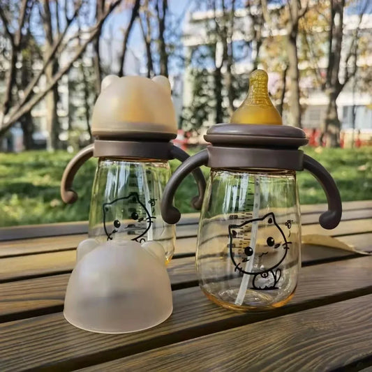 Diseño de paja para bebés de diseño de gatos