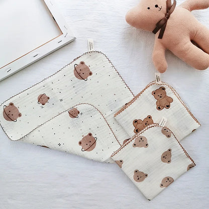 Set di stoffa di tela da lavaggio per bambini muschiato e tela 