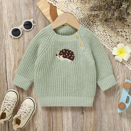 Suéter de punto de aventura hedgehog 