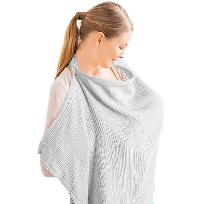 100% Cotton Muslin Nursing Cover