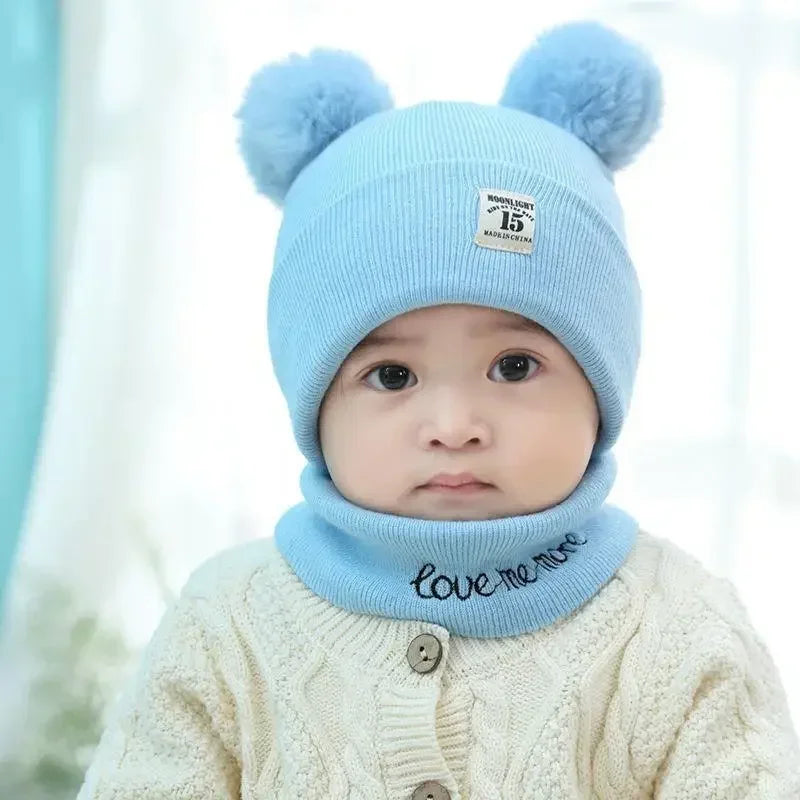 Set di baby winter hat e collo più calmo 