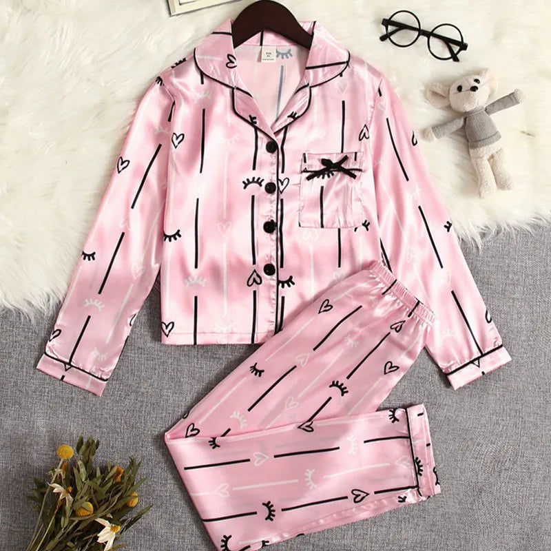 Children’s Satin Pajamas Set