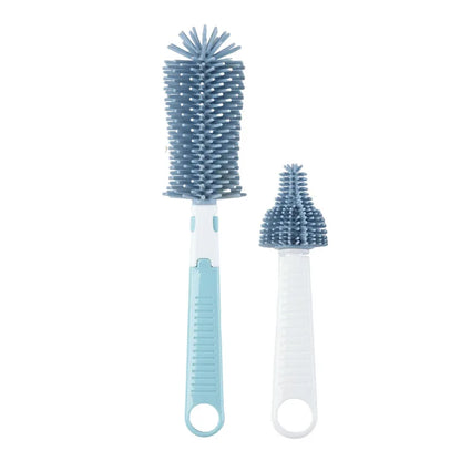 2pcs/set di biberon siliconato 