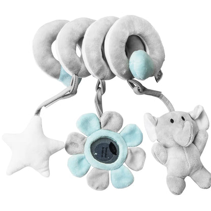 Giocattolo per neonato di peluche a spirale