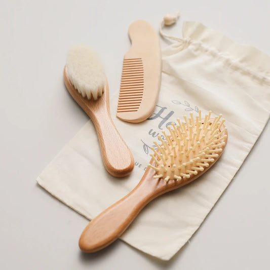 Set di pettini per capelli da 3pc e pennelli