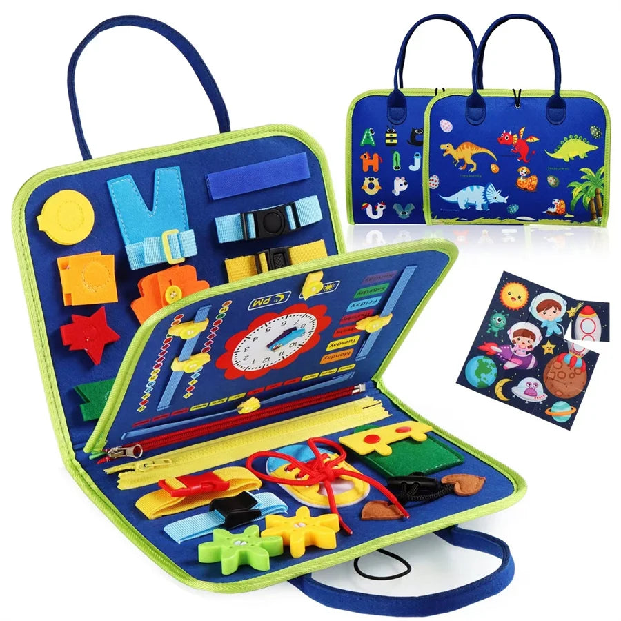 Montessori Busy Book Backpack Set
