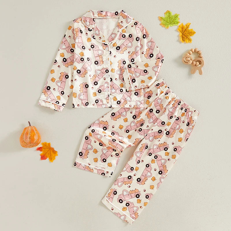 Dinosaurio estampado de pijama de pijama