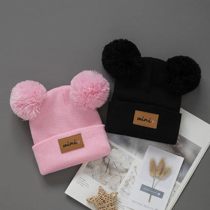 Cappello da baby beanie pom-pom 