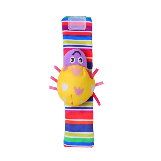 4pcs Baby Development Socks & Pollo Rattles 