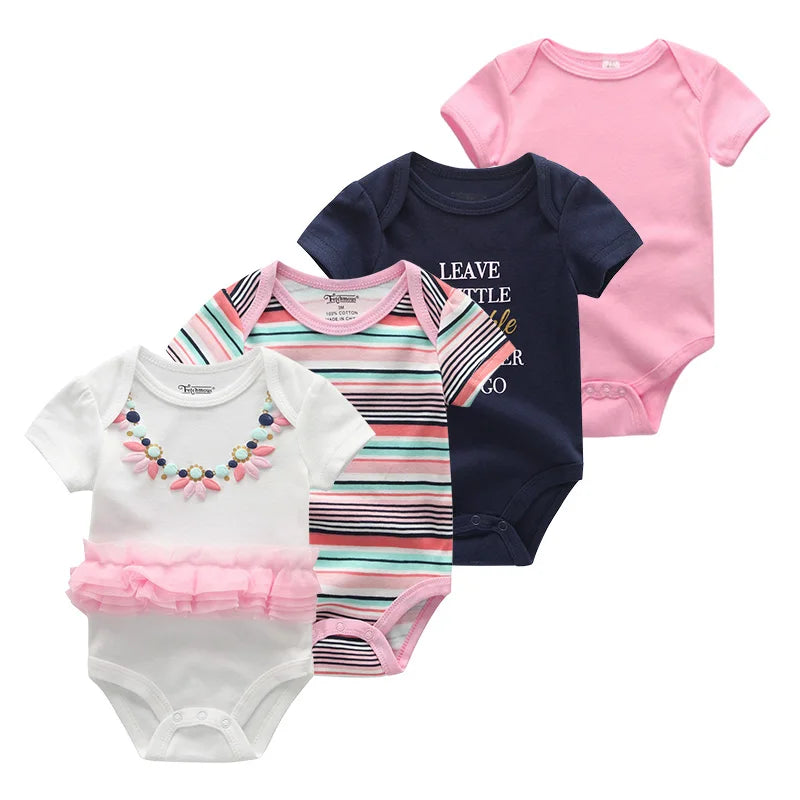 4 piezas Bodysuit recién nacidos
