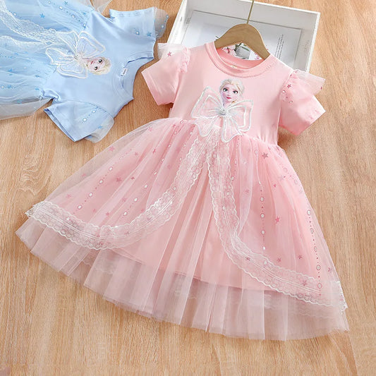 Vestito di tulle da principessa ghiacciata