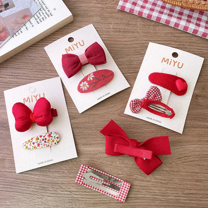 4pcs clip per capelli con prua