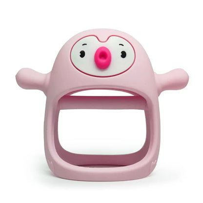 Juguete de dentición de silicona de pingüina 