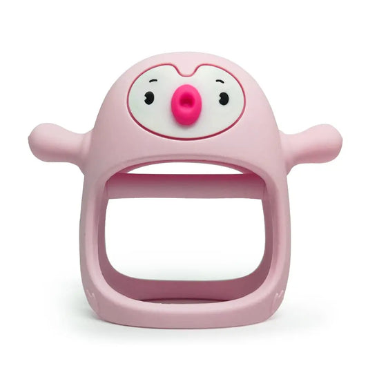 Juguete de dentición de silicona de pingüina 