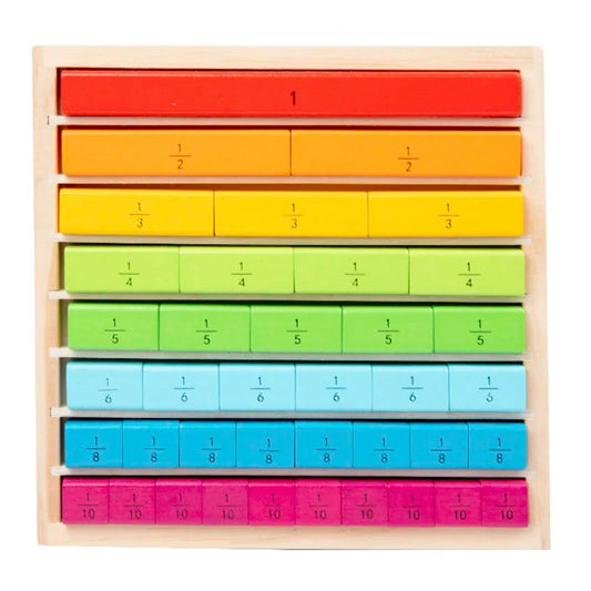 Montessori Wooden Fraction Bars