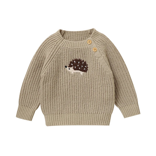 Maglione di maglia d'avventura riccio 