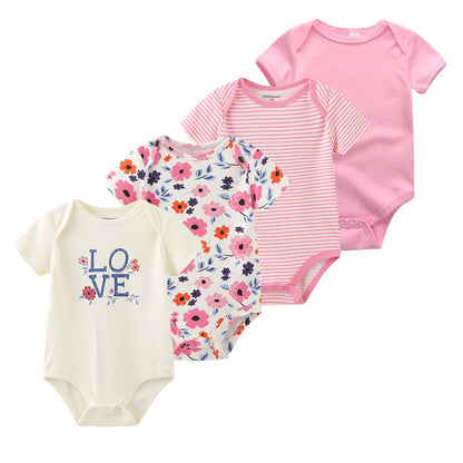 4 piezas Bodysuit recién nacidos