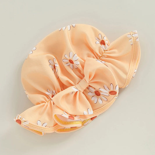 Costume da bagno per bambine con cappello 