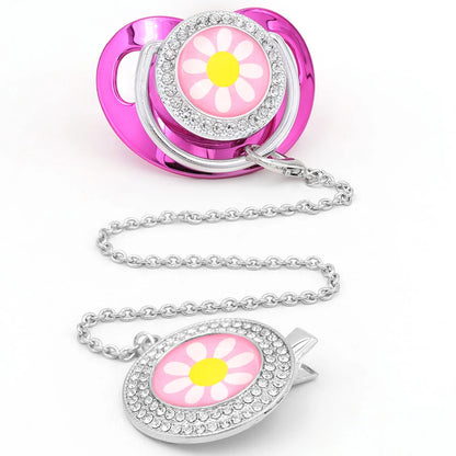 Chupetes para bebés de diamantes de imitación de lujo