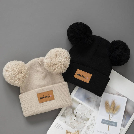 Cappello da baby beanie pom-pom 