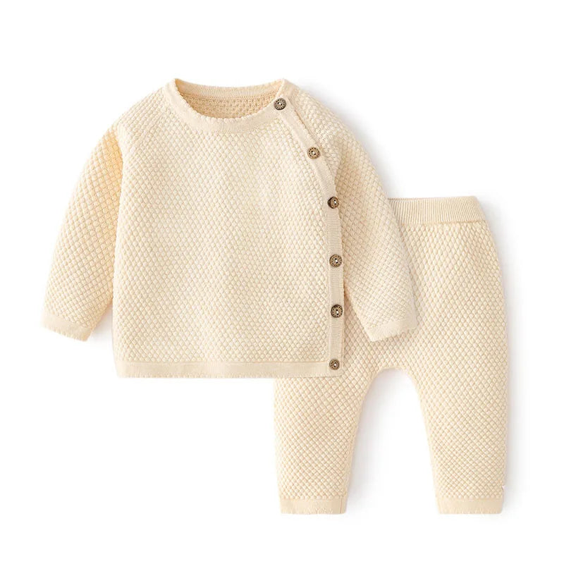 Set da bambino a maglia waffle 