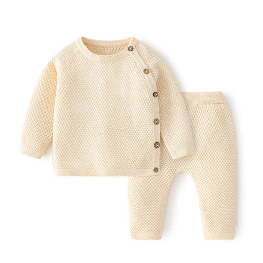 Set da bambino a maglia waffle 