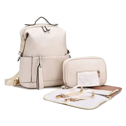 PU Leather Mommy Backpack