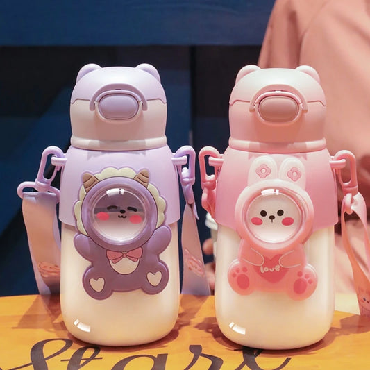 Adorabili bottiglie d'acqua animale pastello