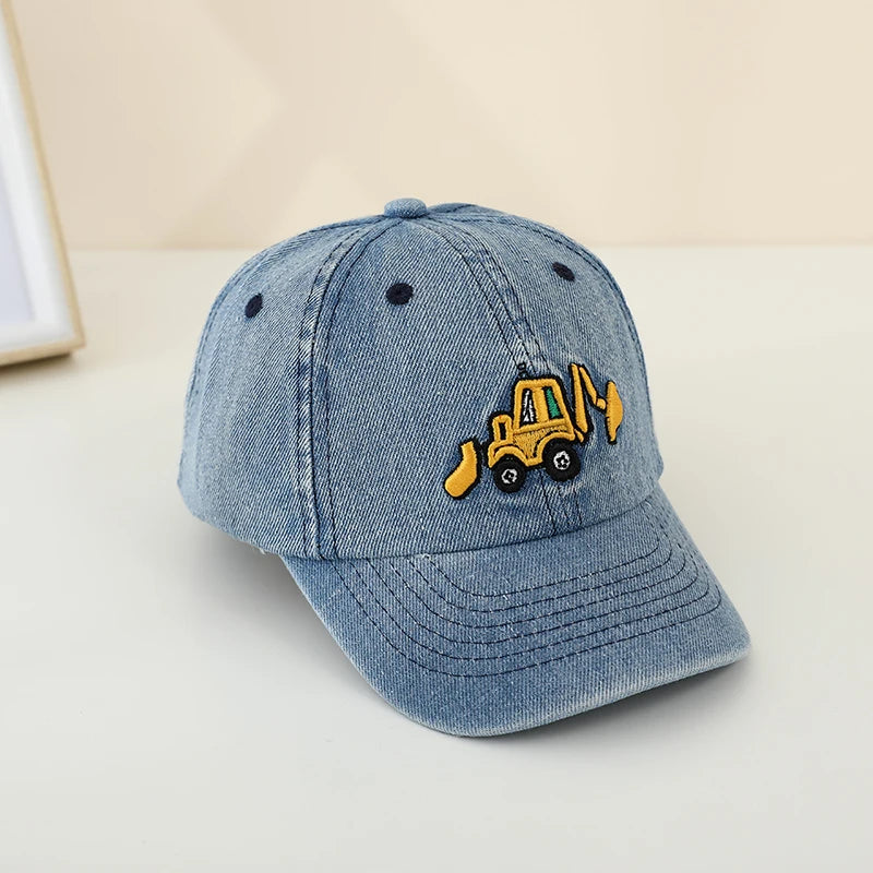 Gapa de béisbol de color azul claro para niños