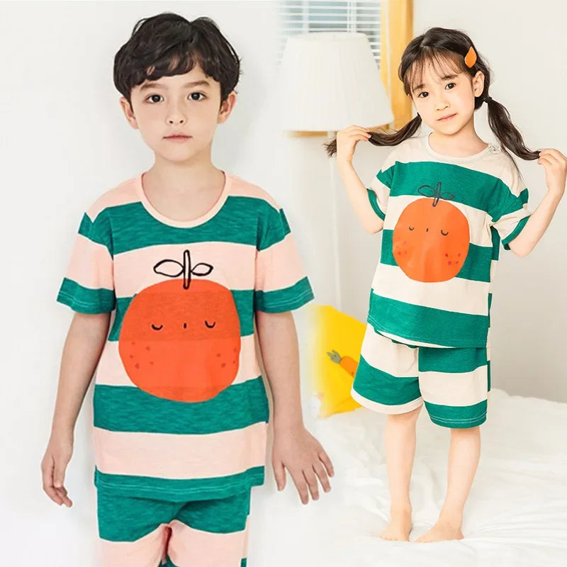 Set de pijama de autos de dibujos animados