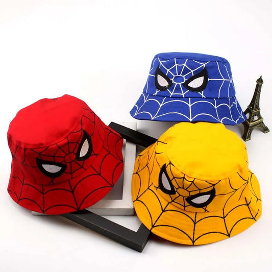 Juego de sombrero de cubo a cuadros Spider-Man
