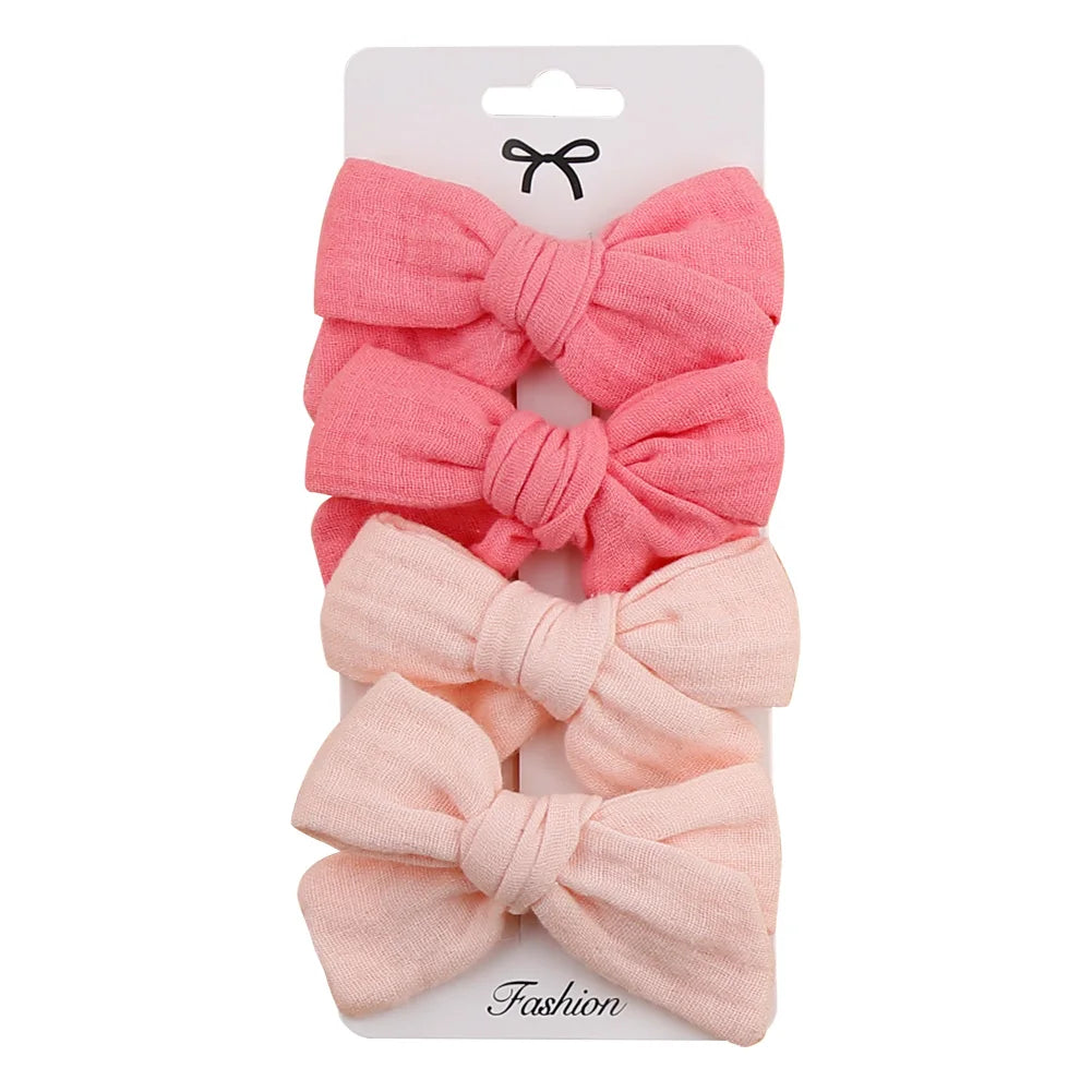 Set di clip per bambini floreali a 4 pezzi 