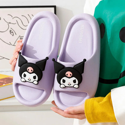Kuromi & Friends Slippers familiares con forma de nube