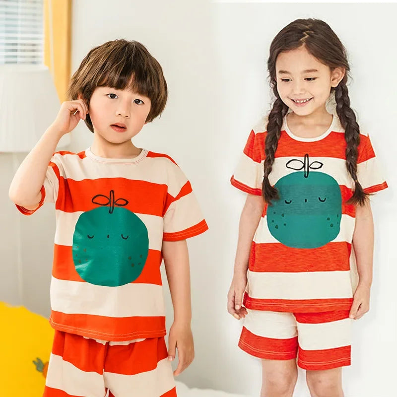 Set de pijama de autos de dibujos animados