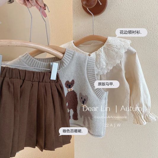 Girls’ College-Style 3-Piece Set