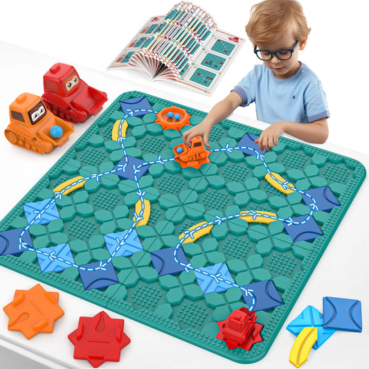 Set di binari del puzzle di costruzione