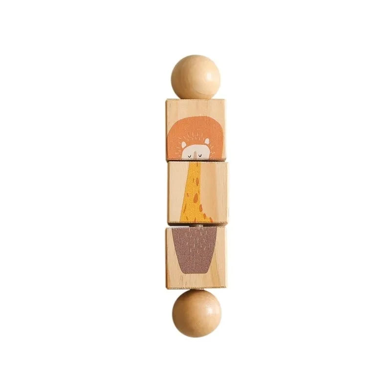 Blocchi di puzzle rotanti in legno