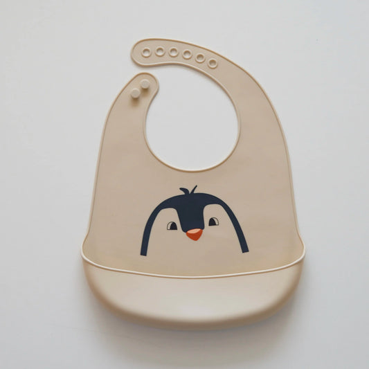Bavaglini da nutrimento del bambino in silicone con tasca catch