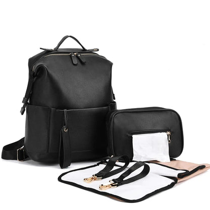 PU Leather Mommy Backpack